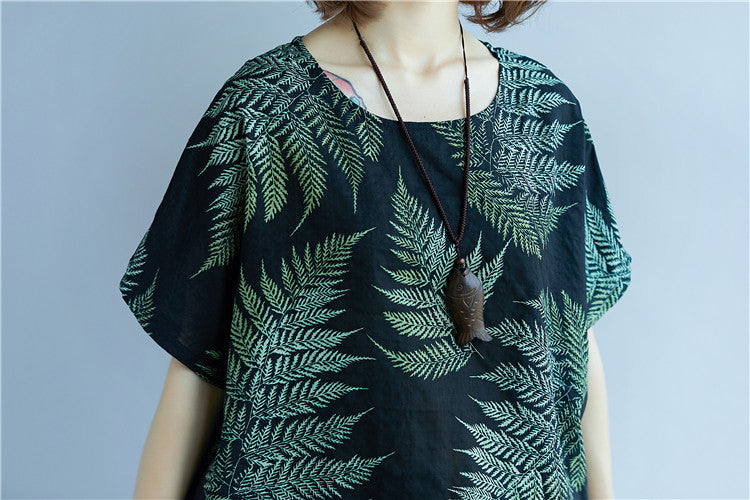 Summer Linen Short Sleeves T Shirts and Pants 2pcs/Set