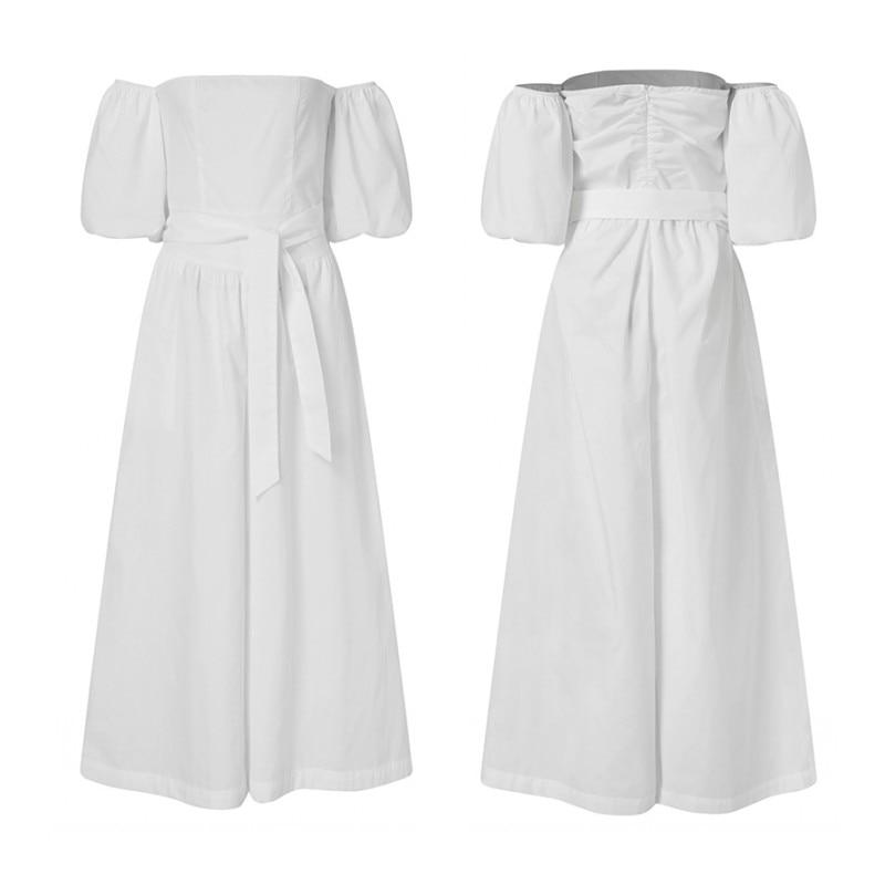 Stylish Summer Overalls Belted Off Shoulder Rompers-STYLEGOING