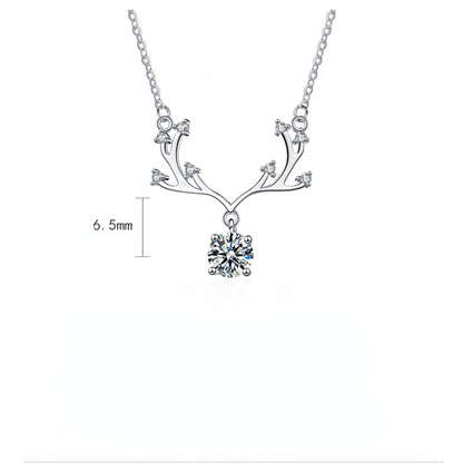 Fashion Elk Design Silver Necklace for Women