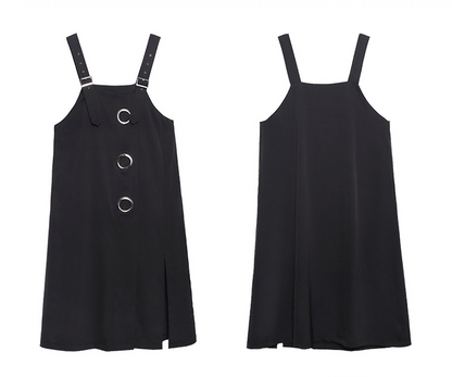 Women Summer Plus Sizes Loose Suspenders Skirt-STYLEGOING
