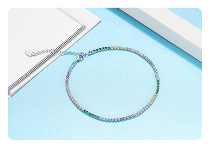 Fashion Sterling Sliver Hip Hop Style Ankle Bracelet