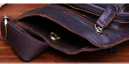 Personalized Handmade Leather Small Shoulder Bag-STYLEGOING