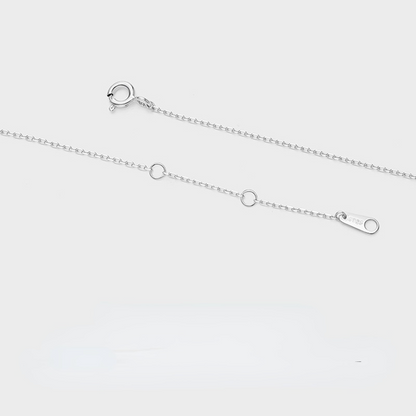 Crown Design Zircon Sterling Sliver Necklace