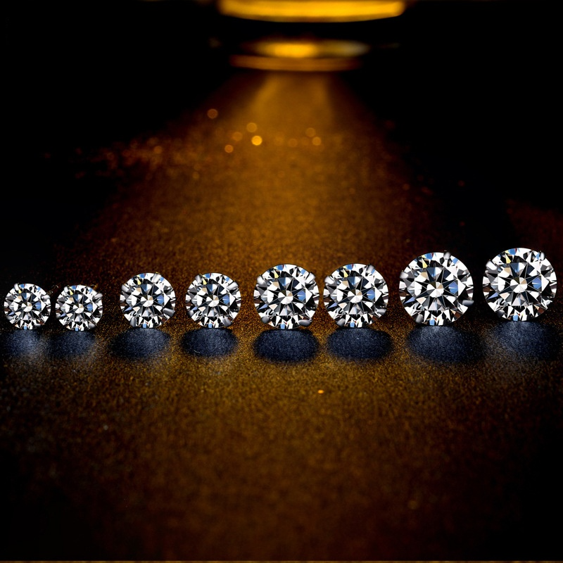 Fashion Sterling Sliver Zircon Studs