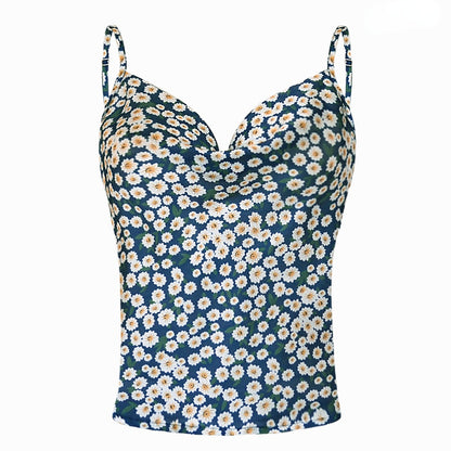Sexy Chiffon Spagetti Straps Women Crop Tops