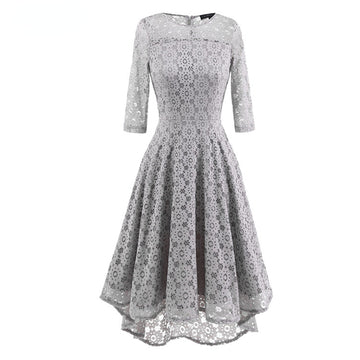 Elegant Round Neck Lace Dresses