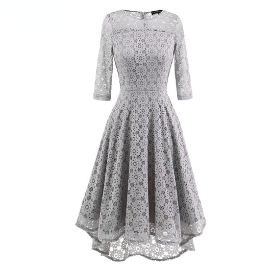 Elegant Round Neck Lace Dresses