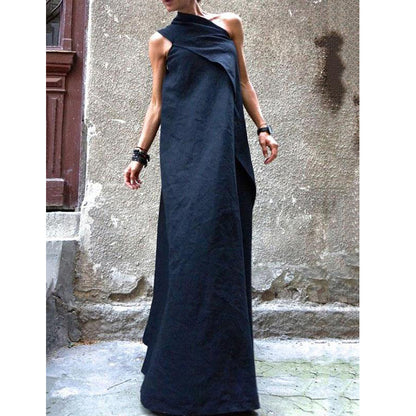 Sexy One Shoulder Sleeveless Designed Dresses