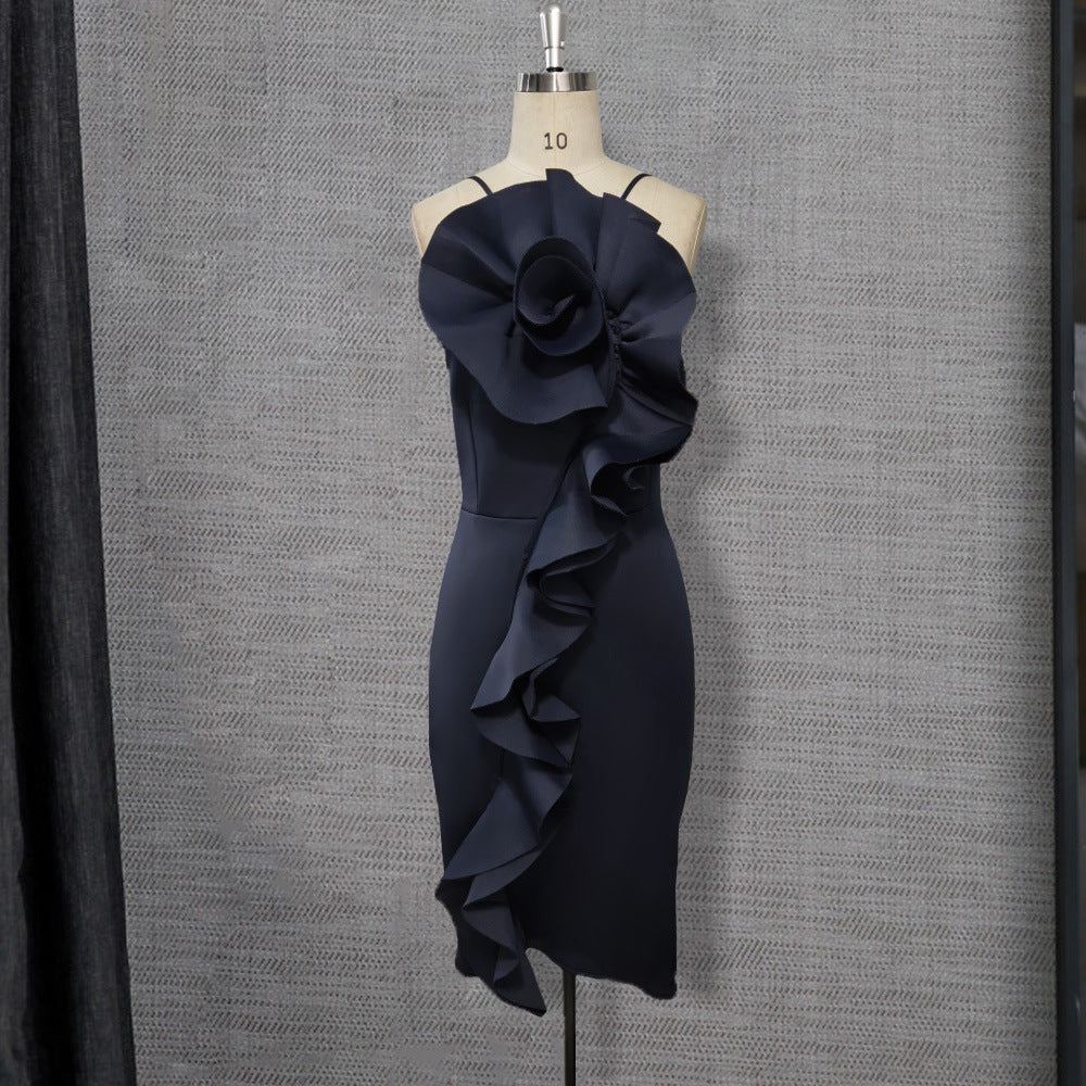 Sexy High Waist Bodycon Ruffled Dresses