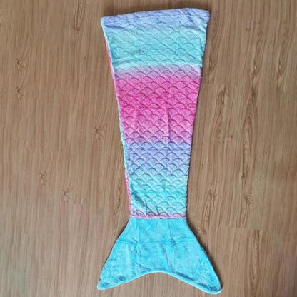 Shark Mermaid Tail Blanket Children Kids Mermaid Blanket-10-150x50cm-Free Shipping at meselling99