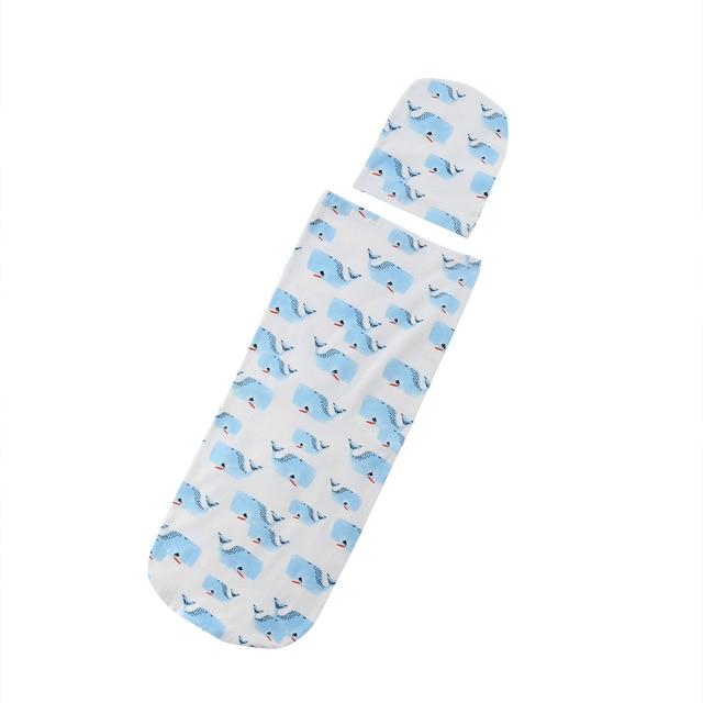 Newborn Baby Blankets Printed Newborn Infant Baby Boys Girls Sleeping Swaddle with Hats--Free Shipping at meselling99