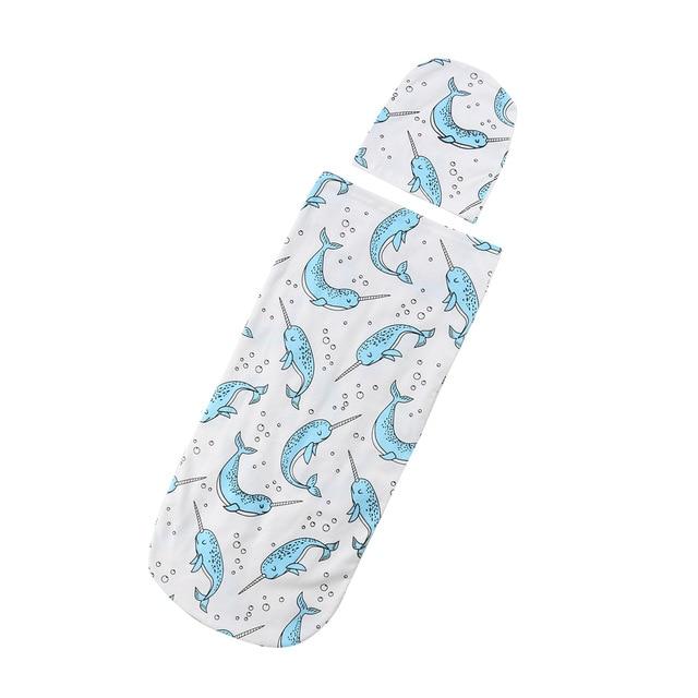 Newborn Baby Blankets Printed Newborn Infant Baby Boys Girls Sleeping Swaddle with Hats-K-Free Shipping at meselling99