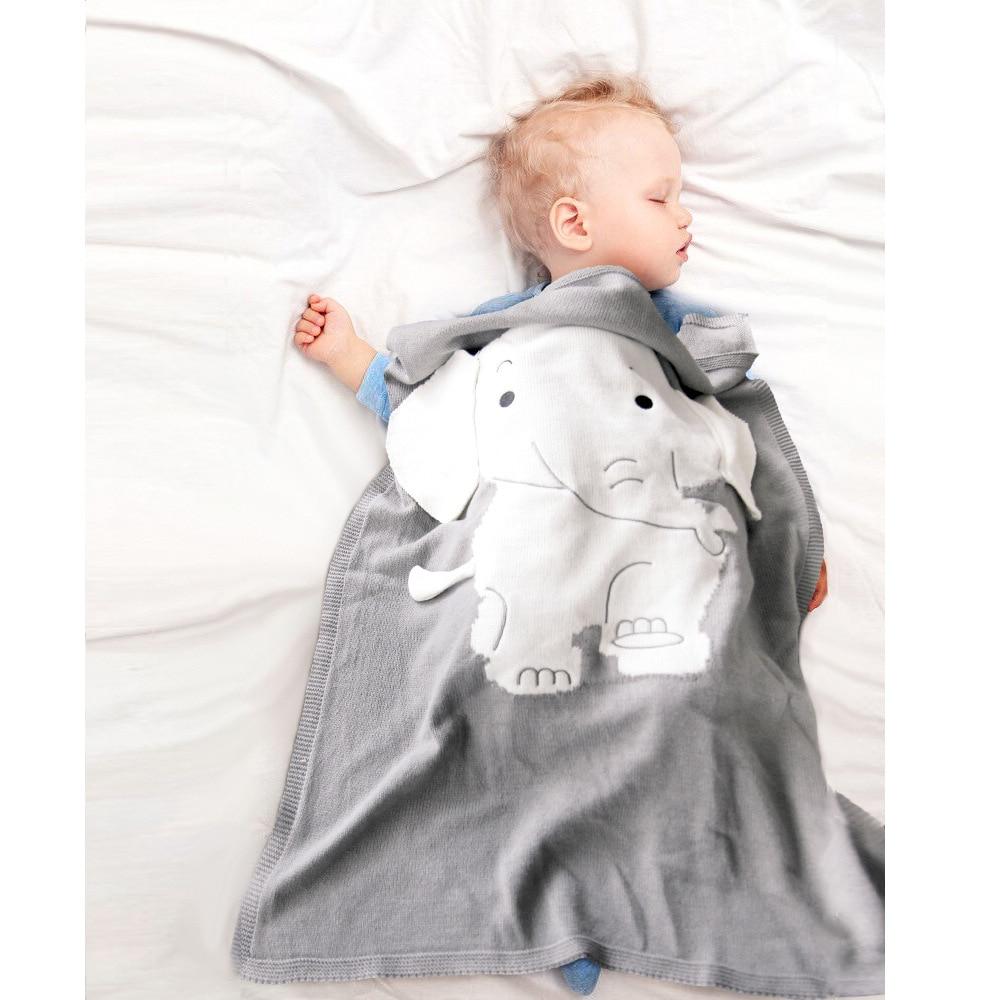 70*110cm Newborn Cute Big elephant Ear Blanket--Free Shipping at meselling99
