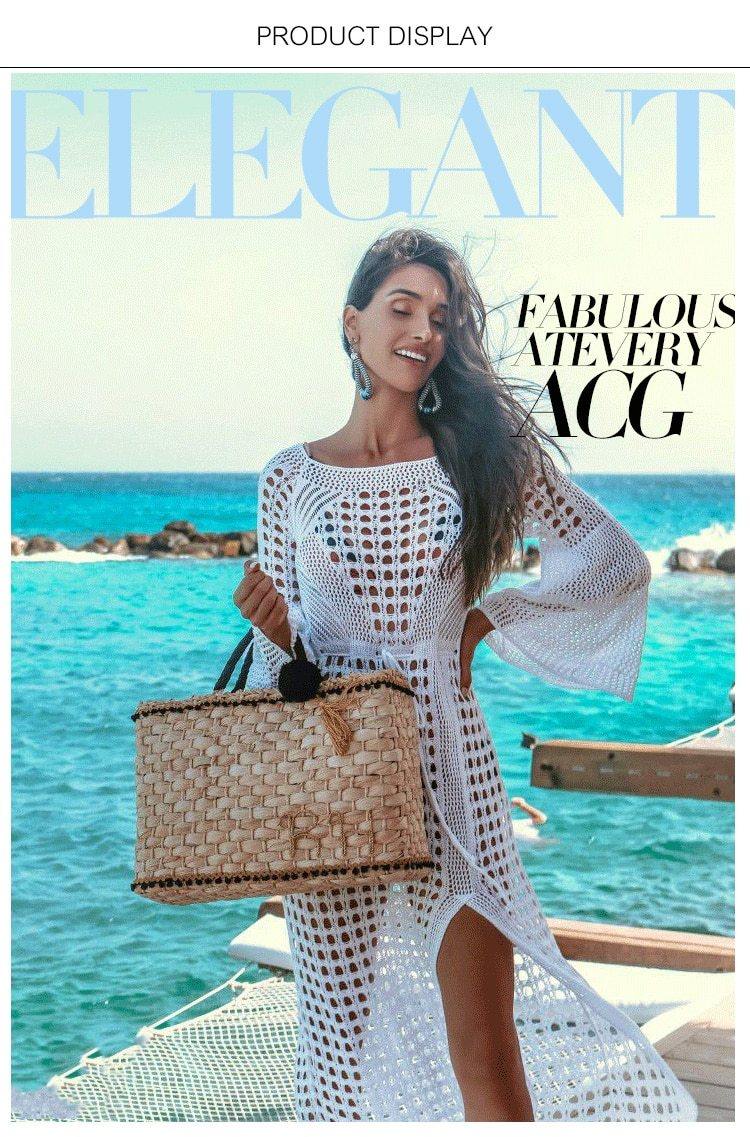 Women Summer Beach Dress Cover-ups-STYLEGOING