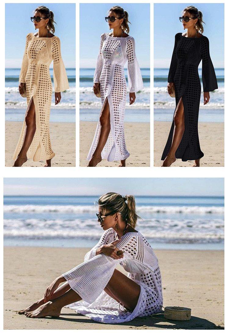 Women Summer Beach Dress Cover-ups-STYLEGOING