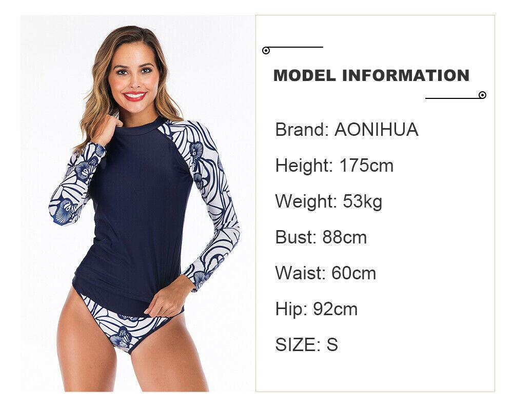 Long Sleeve Two Piece Rash Guard Swimwear-STYLEGOING
