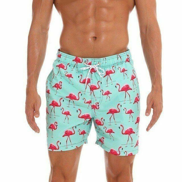 Men Swim Shorts Swimwear Beach Swimsuit-STYLEGOING