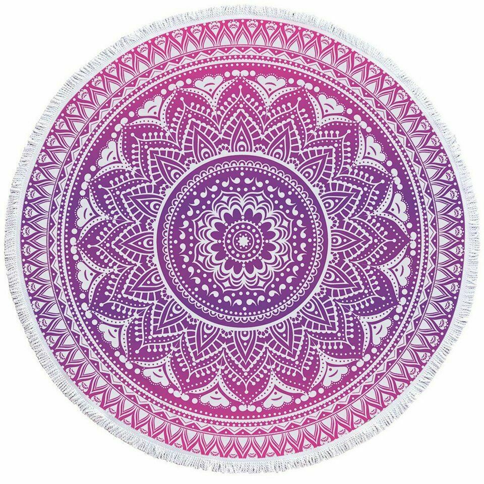 Women Beach Round Tasse Towel-STYLEGOING