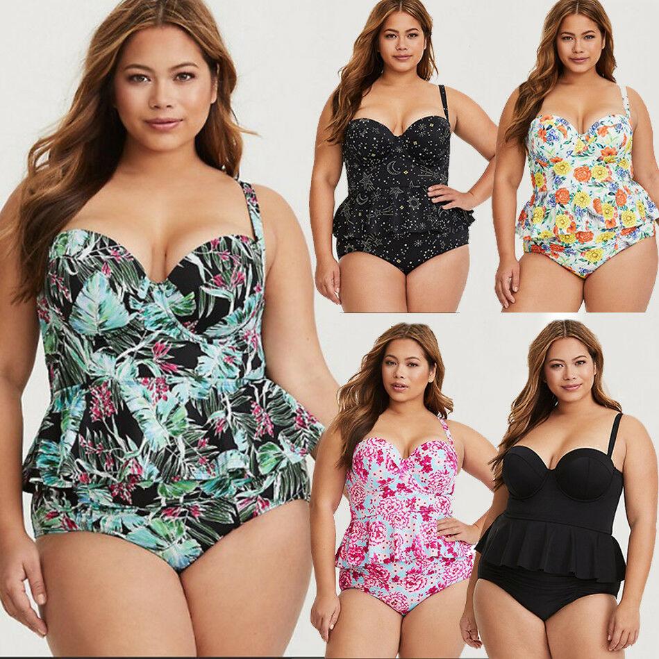 Plus Size Bikini Set Swimwear Swimsuit-STYLEGOING