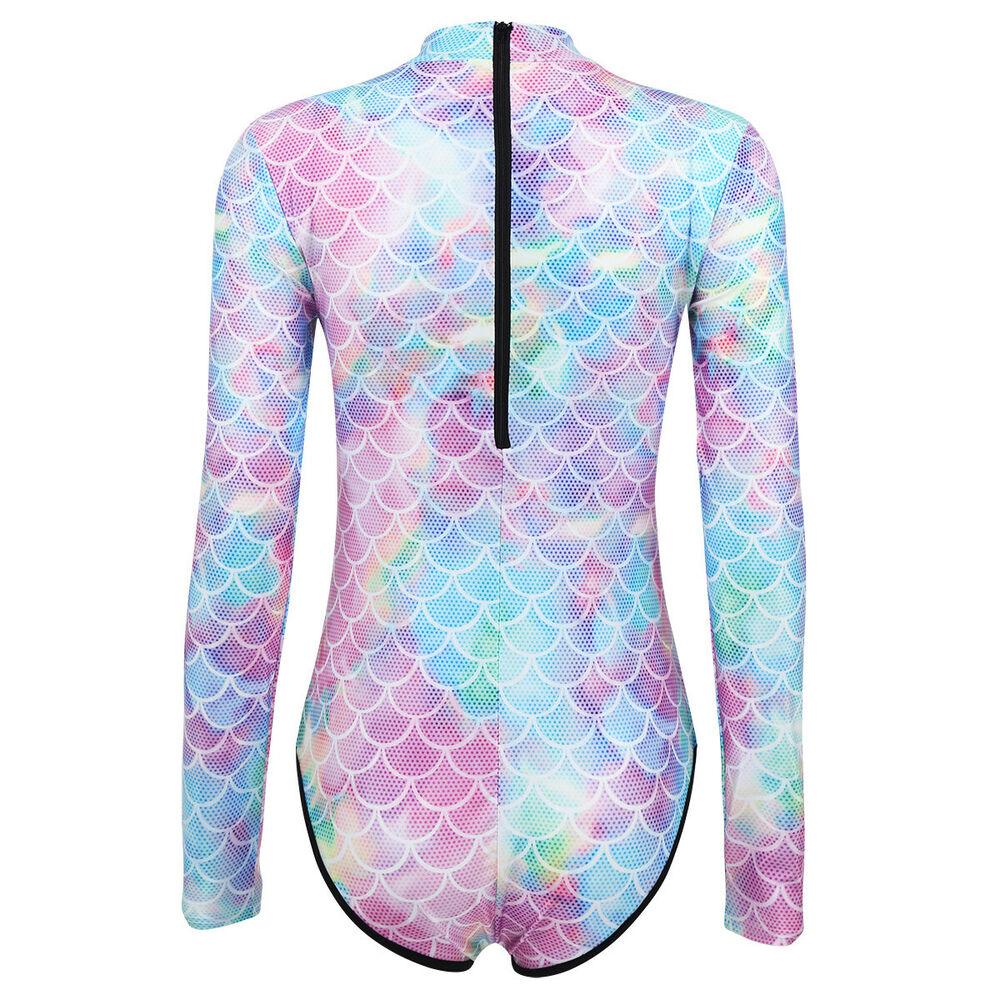 One Piece Mermaid Scale Print Swimwear-STYLEGOING