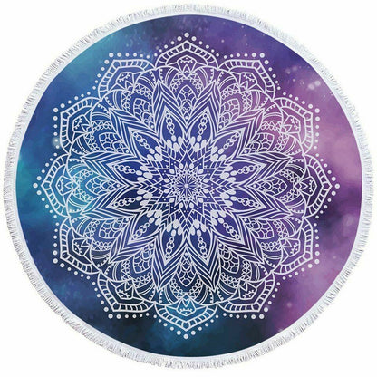 Women Beach Round Tasse Towel-STYLEGOING