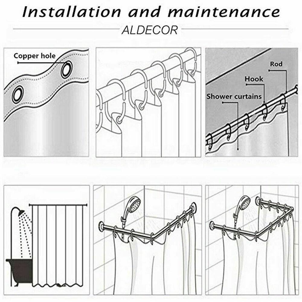 Rose Shower Curtain Set-STYLEGOING