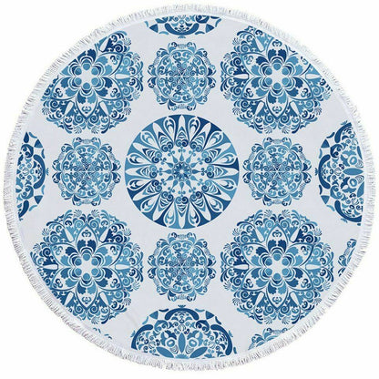 Women Beach Round Tasse Towel-STYLEGOING