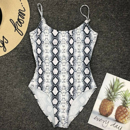 Leopard One Piece Bikini Set-STYLEGOING