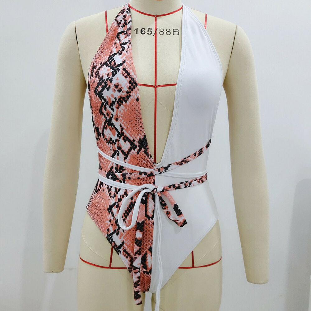Sexy Snake Monokini Bikini Swimsuit-STYLEGOING
