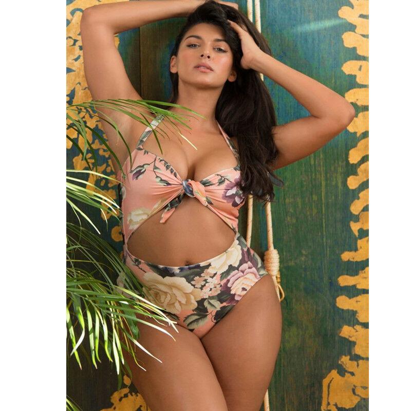 Plus Size One Piece Swimwear-STYLEGOING