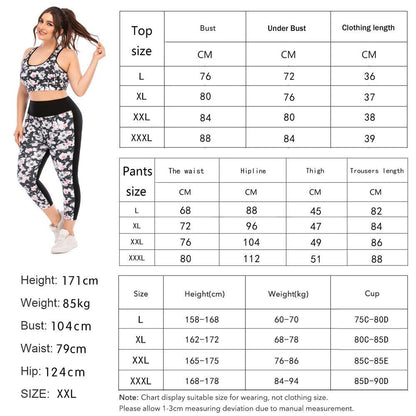 Women Plus Size Fitness Sporty Wear-STYLEGOING
