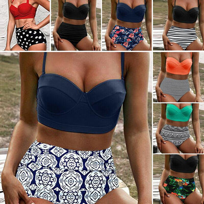 Sexy High Waist Bikini Set-STYLEGOING