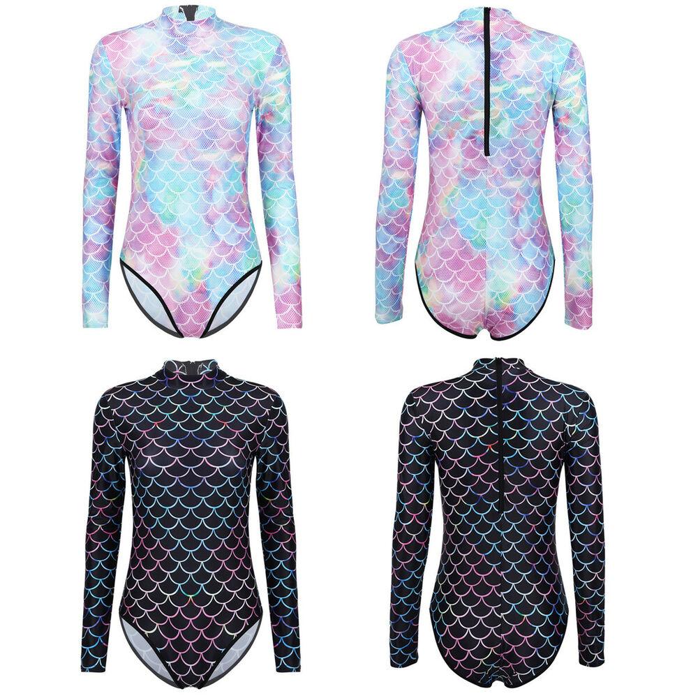One Piece Mermaid Scale Print Swimwear-STYLEGOING