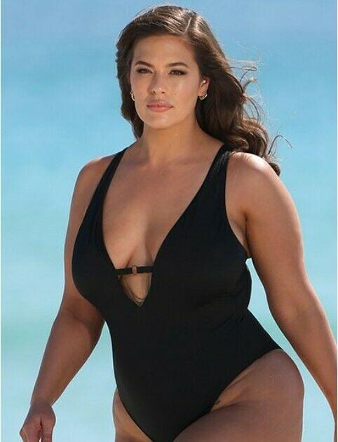 Womens Plus Size Monokini Swimwear-STYLEGOING