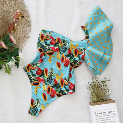 One Shoulder Swimwear Monokini Bikini-STYLEGOING