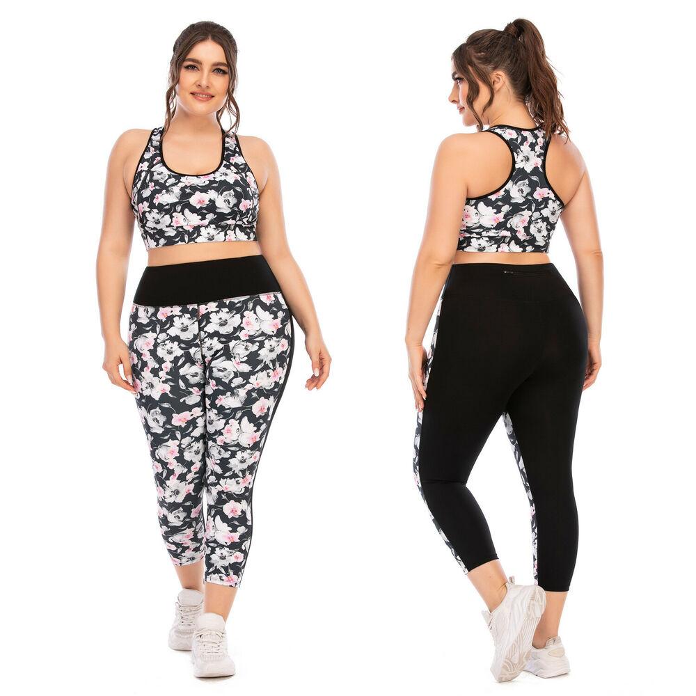 Women Plus Size Fitness Sporty Wear-STYLEGOING