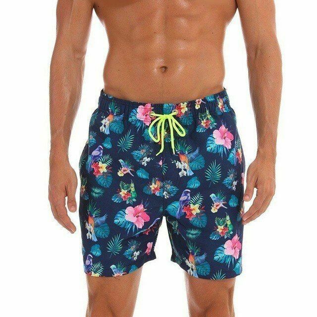 Men Swim Shorts Swimwear Beach Swimsuit-STYLEGOING