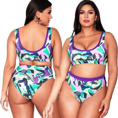 Plus Size Bikini Set Swimwear-STYLEGOING