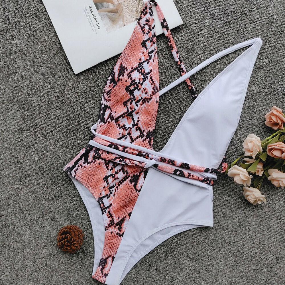 Sexy Snake Monokini Bikini Swimsuit-STYLEGOING