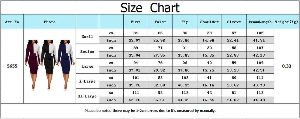 Long Sleeve Office Wear Bodycon Mini Dress-STYLEGOING