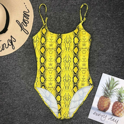 Leopard One Piece Bikini Set-STYLEGOING