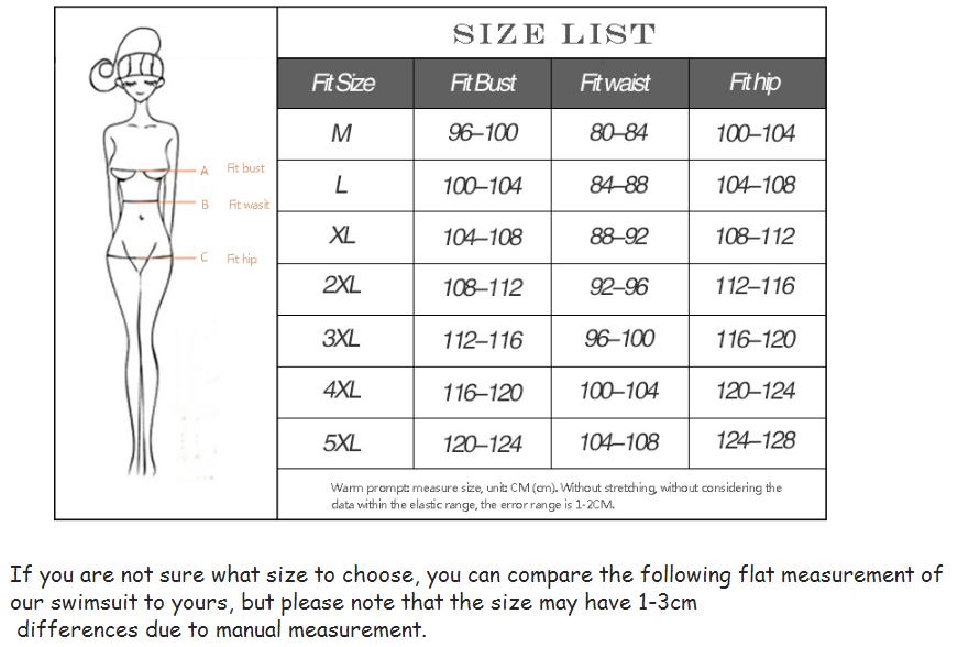 Women Plus Size Bikini Swimwear-STYLEGOING