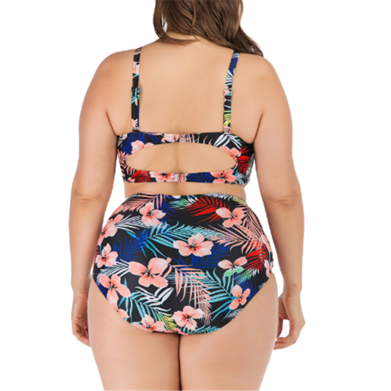 Plus Size Two Pieces Bikini Set-STYLEGOING