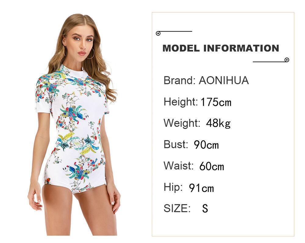 Floral Short Sleeve One Piece Swimwear-STYLEGOING