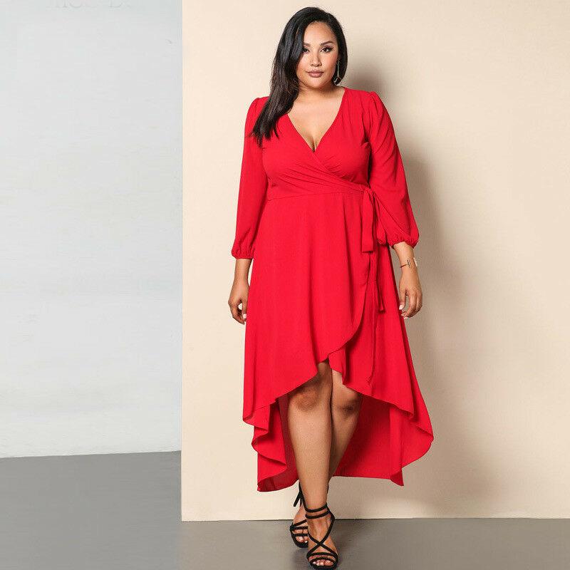 Plus Size Evening Cocktail Prom Dresses-STYLEGOING