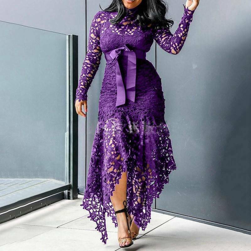 Lace Ladies Bodycon Plus Size Dress-STYLEGOING