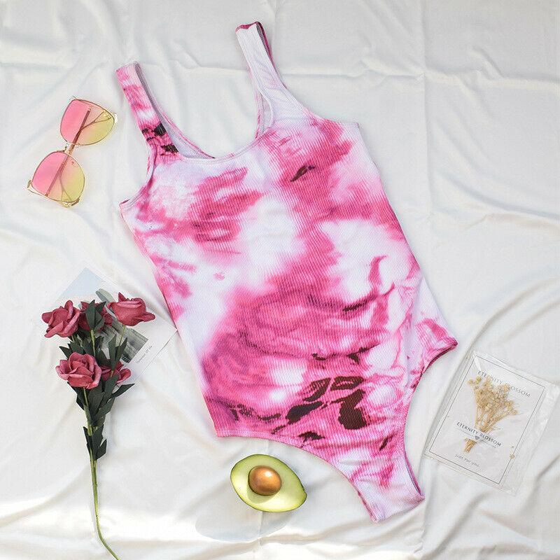 Tie Dye One Piece Swimsuit Bikini-STYLEGOING
