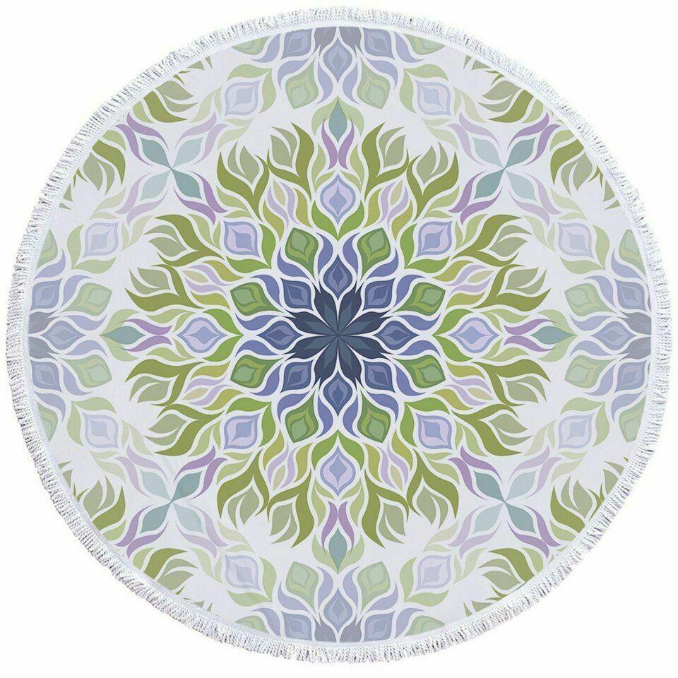 Women Beach Round Tasse Towel-STYLEGOING