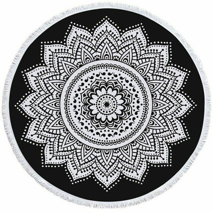 Women Beach Round Tasse Towel-STYLEGOING