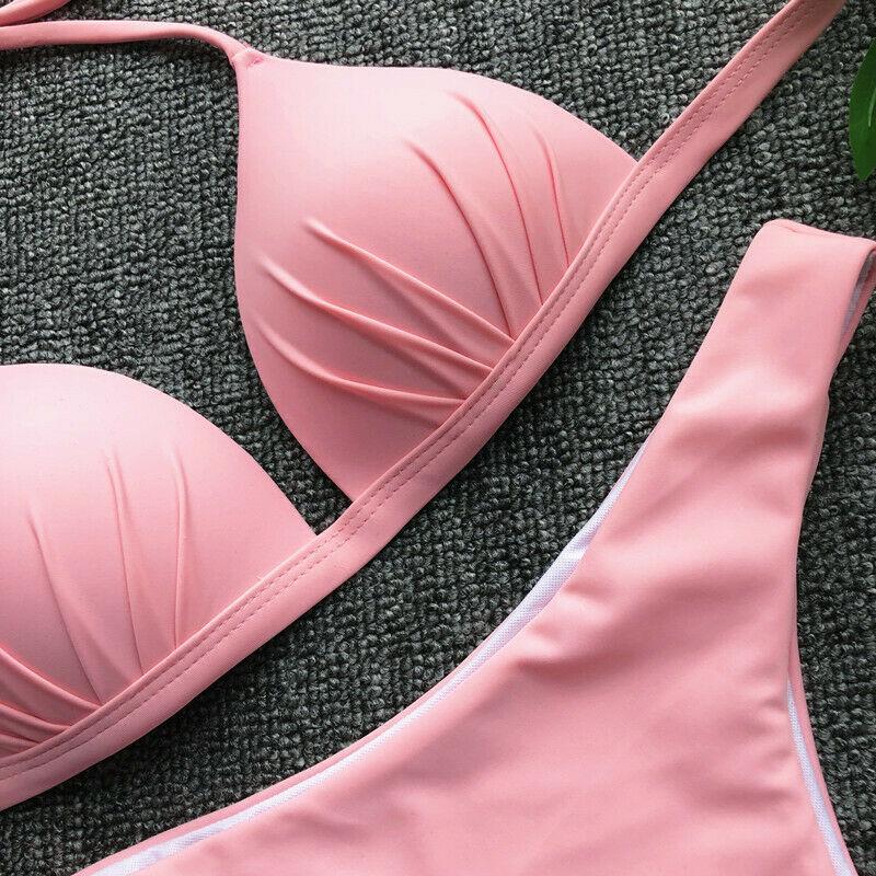 Womens Swimwear Triangle Bikini Set-STYLEGOING
